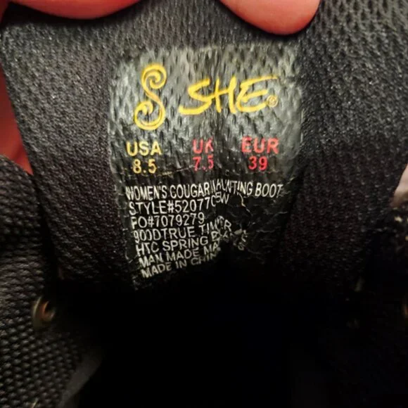 SHE Outdoor Kosoha Hunting Boots for Women 8.5 - Picture 6 of 7